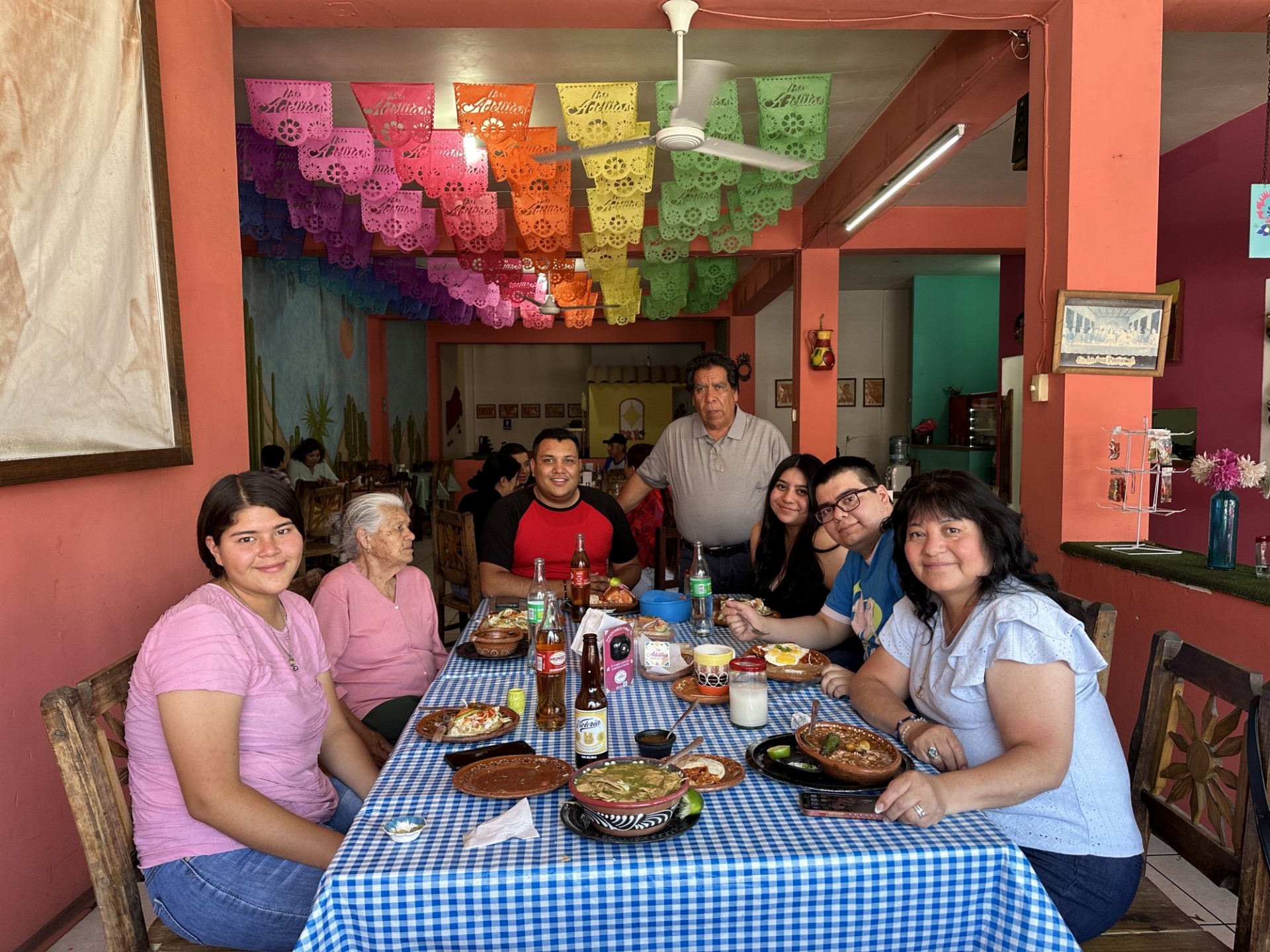 Maggie Salinas with her family