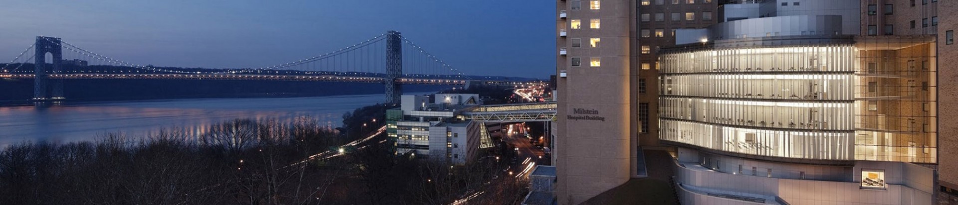 Milstein Hospital and the George Washington Bridge