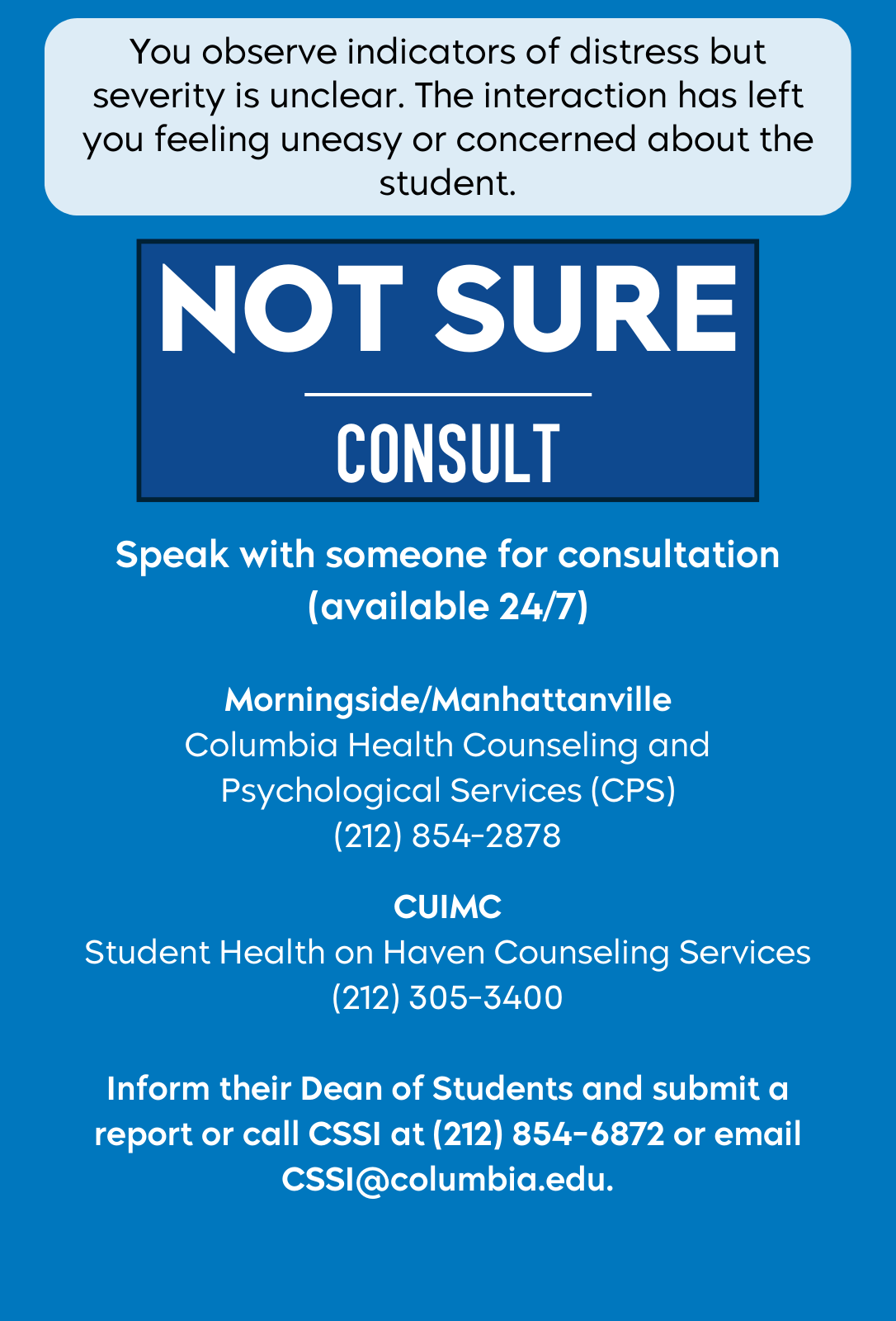Not Sure - Consult