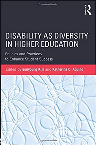 Addressing disability not as a form of student impairment―as it is typically perceived at the postsecondary level―but rather as an important dimension of student diversity and identity, this book explores how disability can be more effectively incorporated into college environments. (Image courtesy of Routledge Publishing, Taylor & Francis Group) Book cover for Disability as Diversity in Higher Education