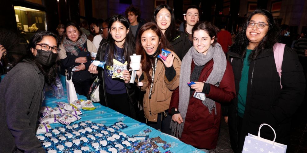 Students enjoying sweet treats at Low Lounge