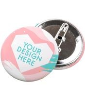 Image of Button with Text "Your Design Here"