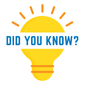 light bulb. text: Did you know?