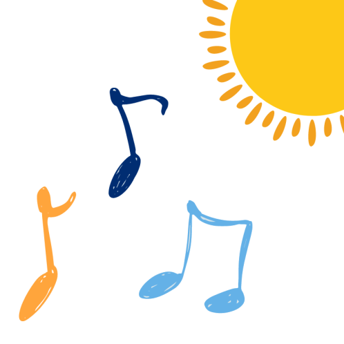 sun and music notes