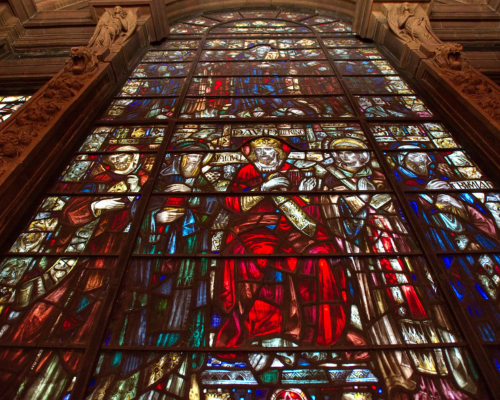 Stained Glass Window in St. Paul's Chapel