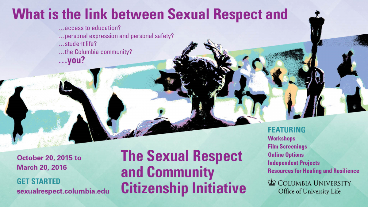 Introducing The Sexual Respect And Community Citizenship Initiative For 2015 16 University Life