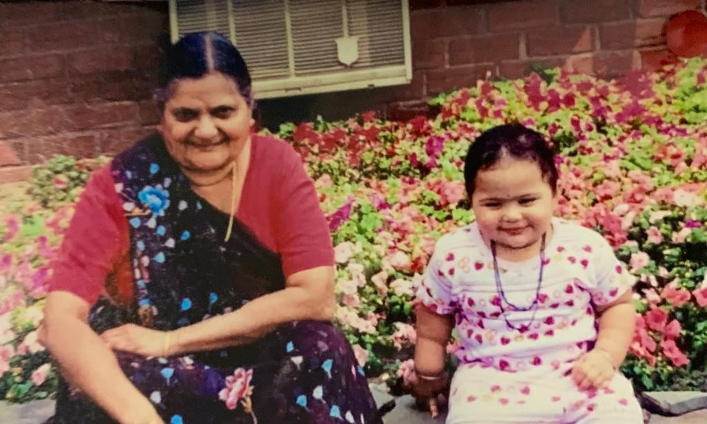 Krisna Panchal and her grandmother