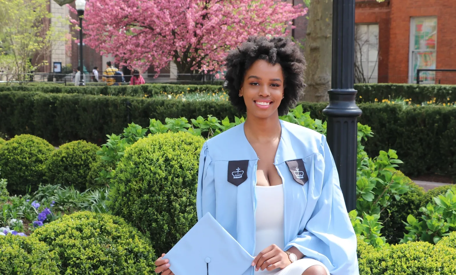 jada on revson plaza in regalia