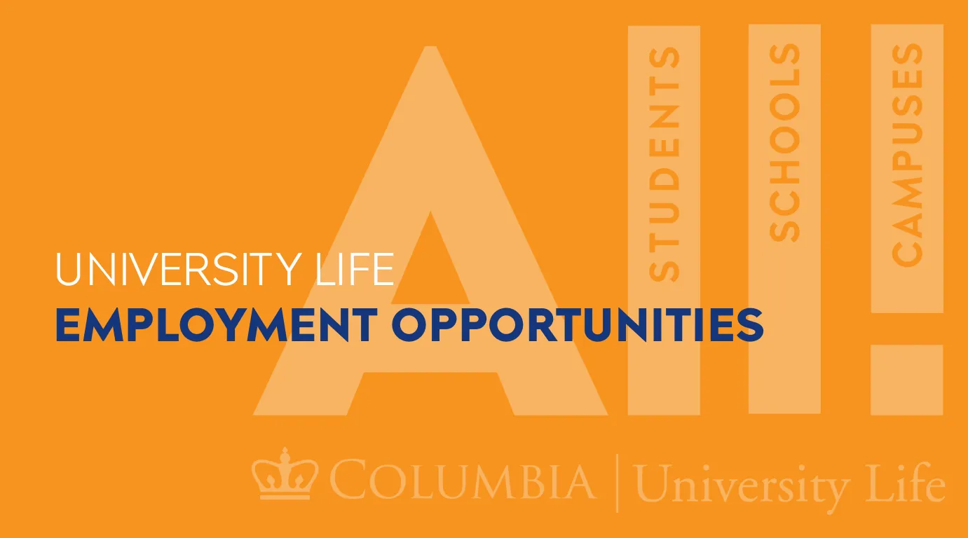 employment opportunities on an orange background