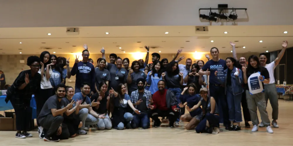group of students in Lerner Hall Auditorium