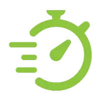 green stop watch