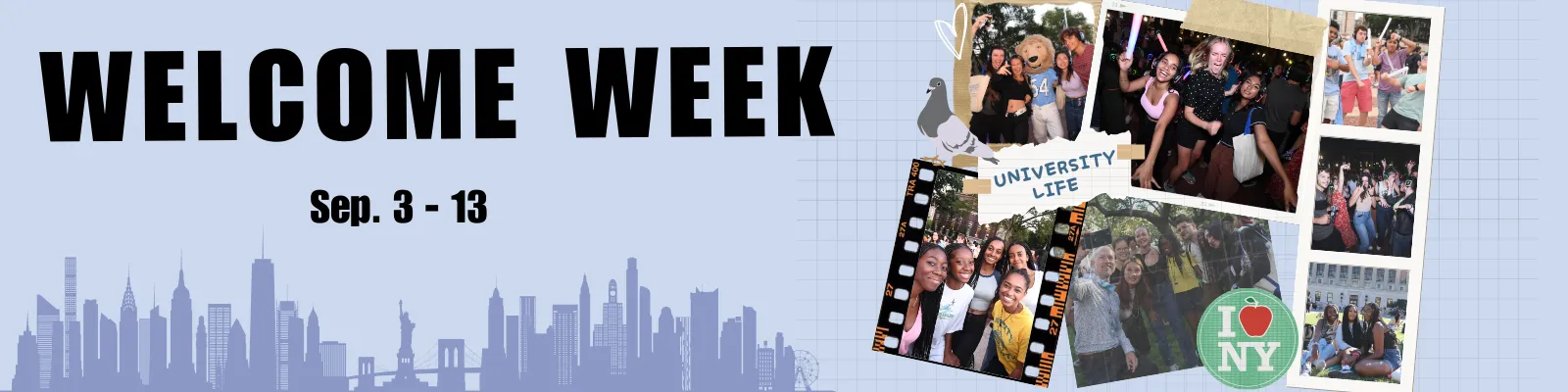 Welcome Week - September 3-13
