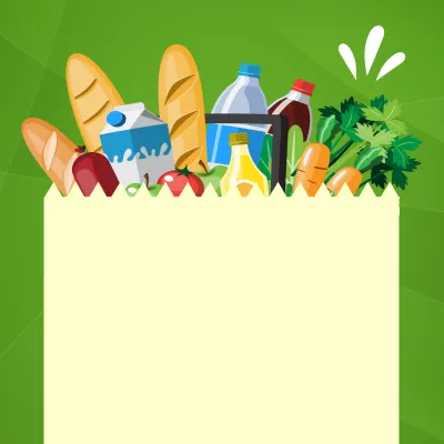 Bag of groceries