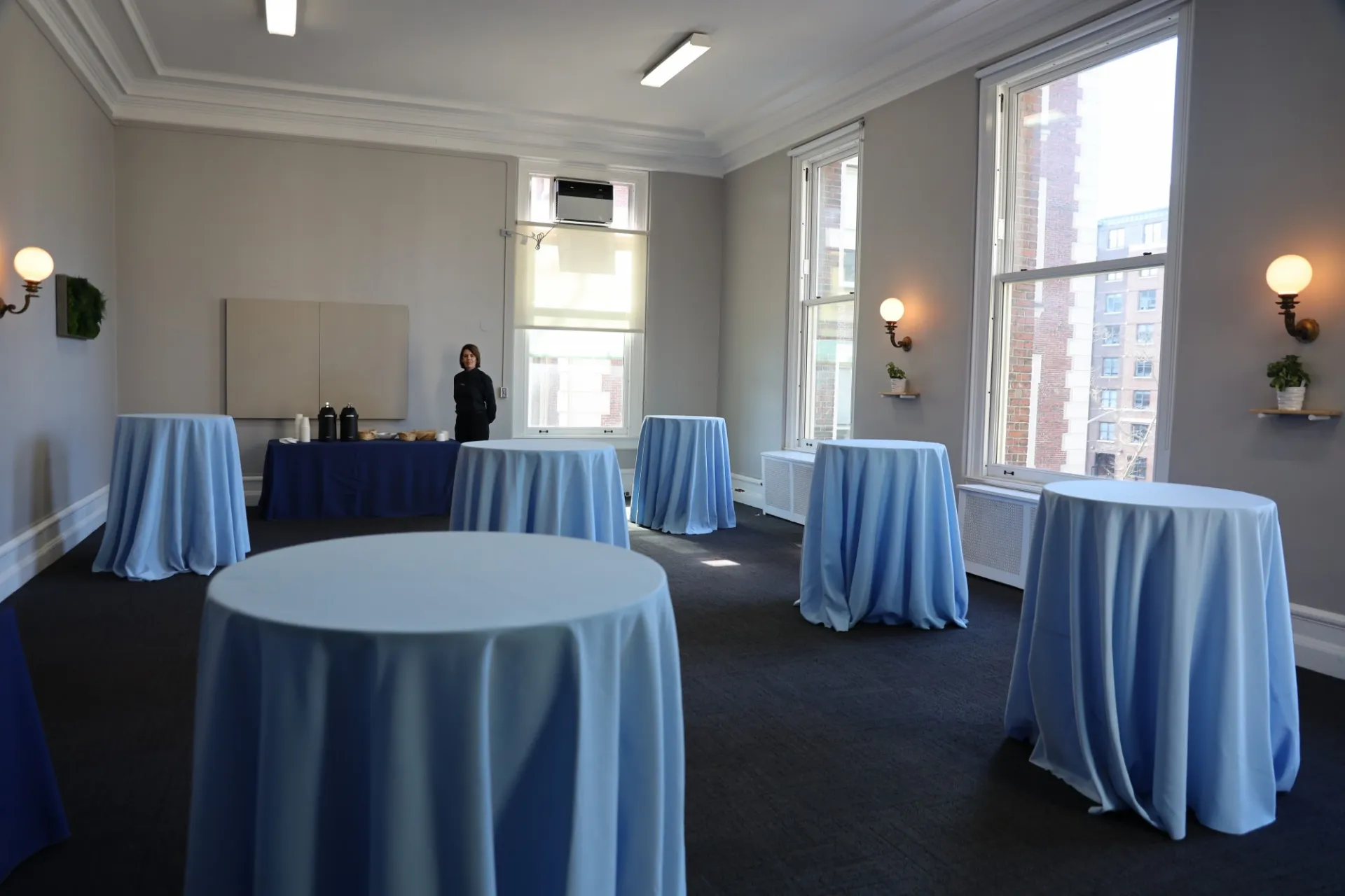 Dodge Hall with a Reception Set Up