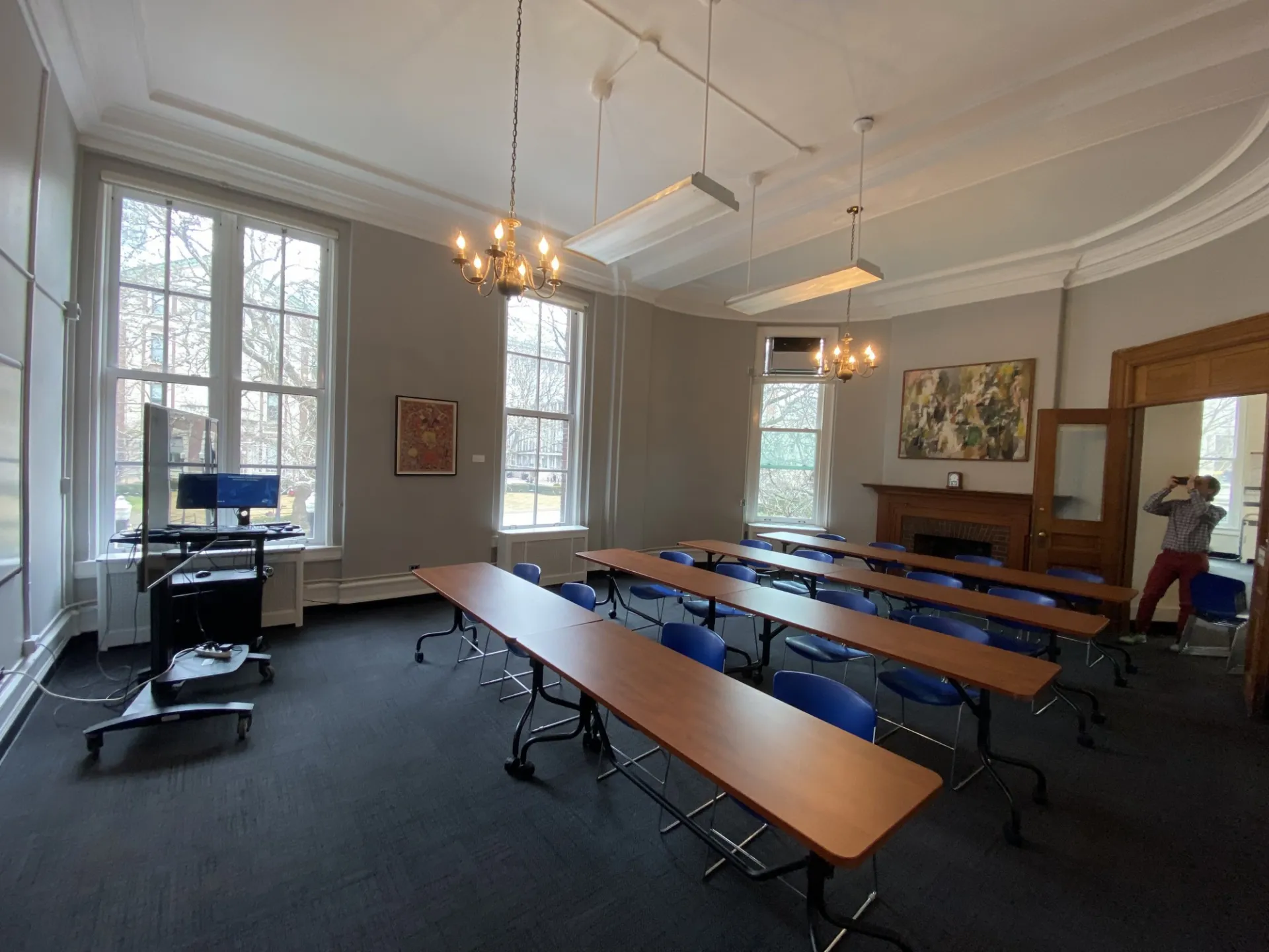 Earl Hall Schiff Room - Classroom Setup
