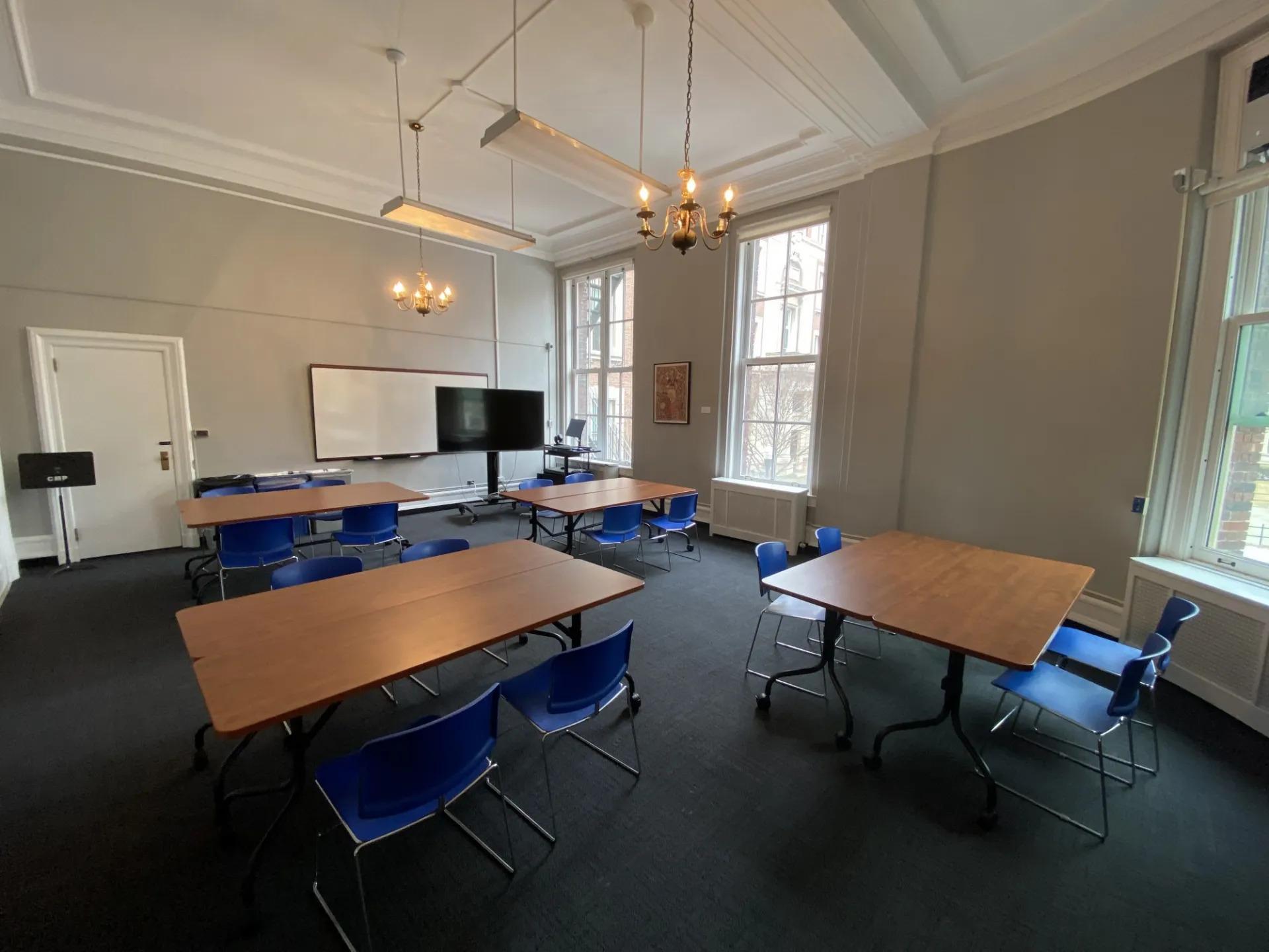 Earl Hall Schiff Room - Clusters Set Up