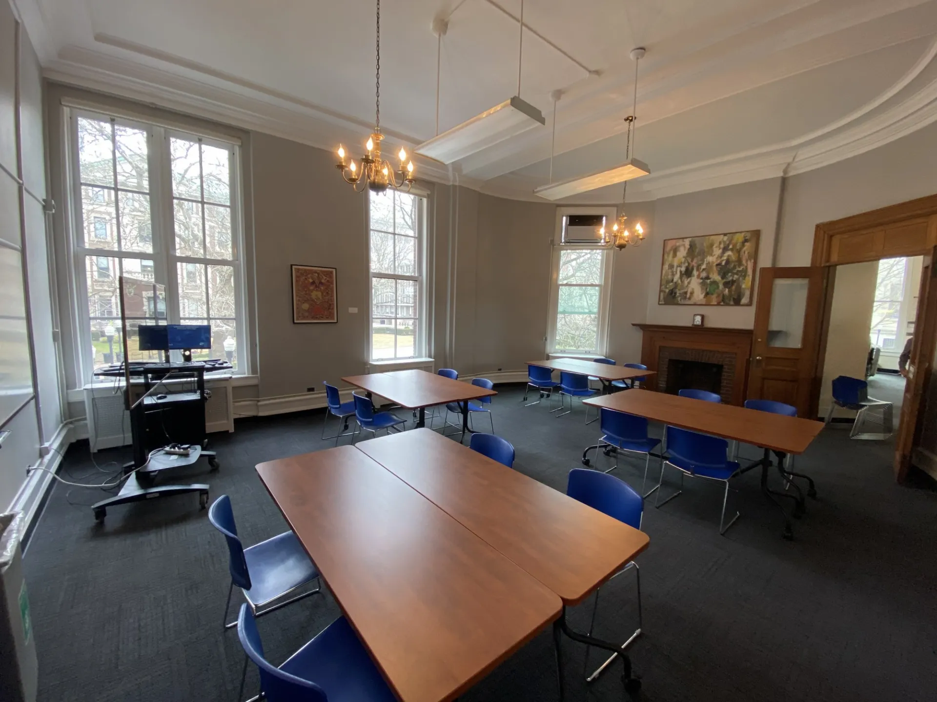 Earl Hall Schiff Room - Clusters Set Up