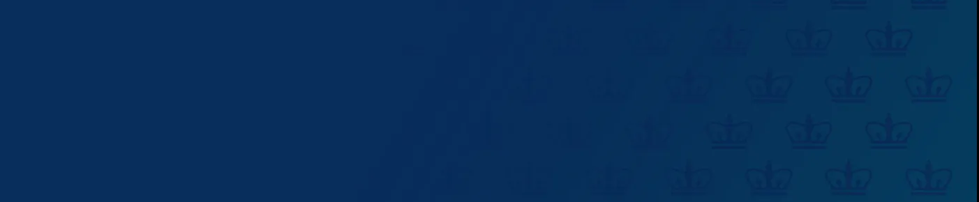 columbia crowns on blue background