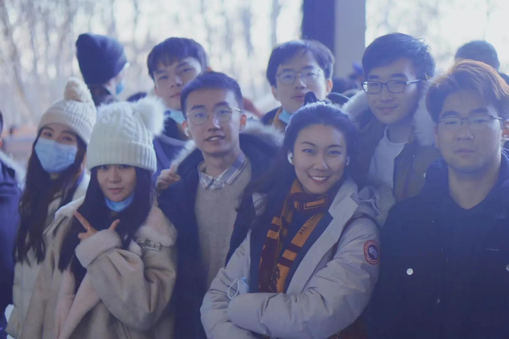Bingruo on a trip with friends she met at Columbia