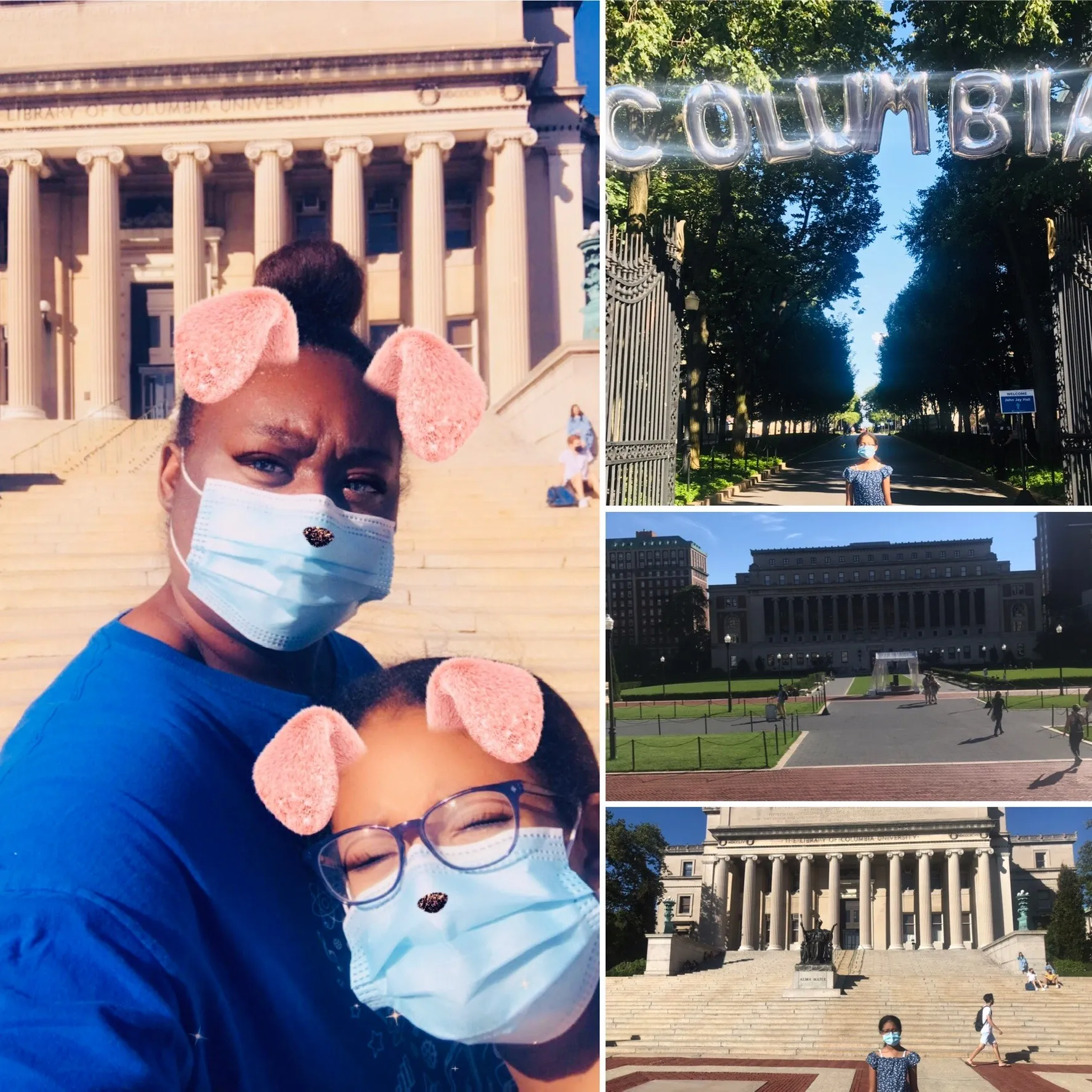 Shatize visits the Morningside Campus with her daughter