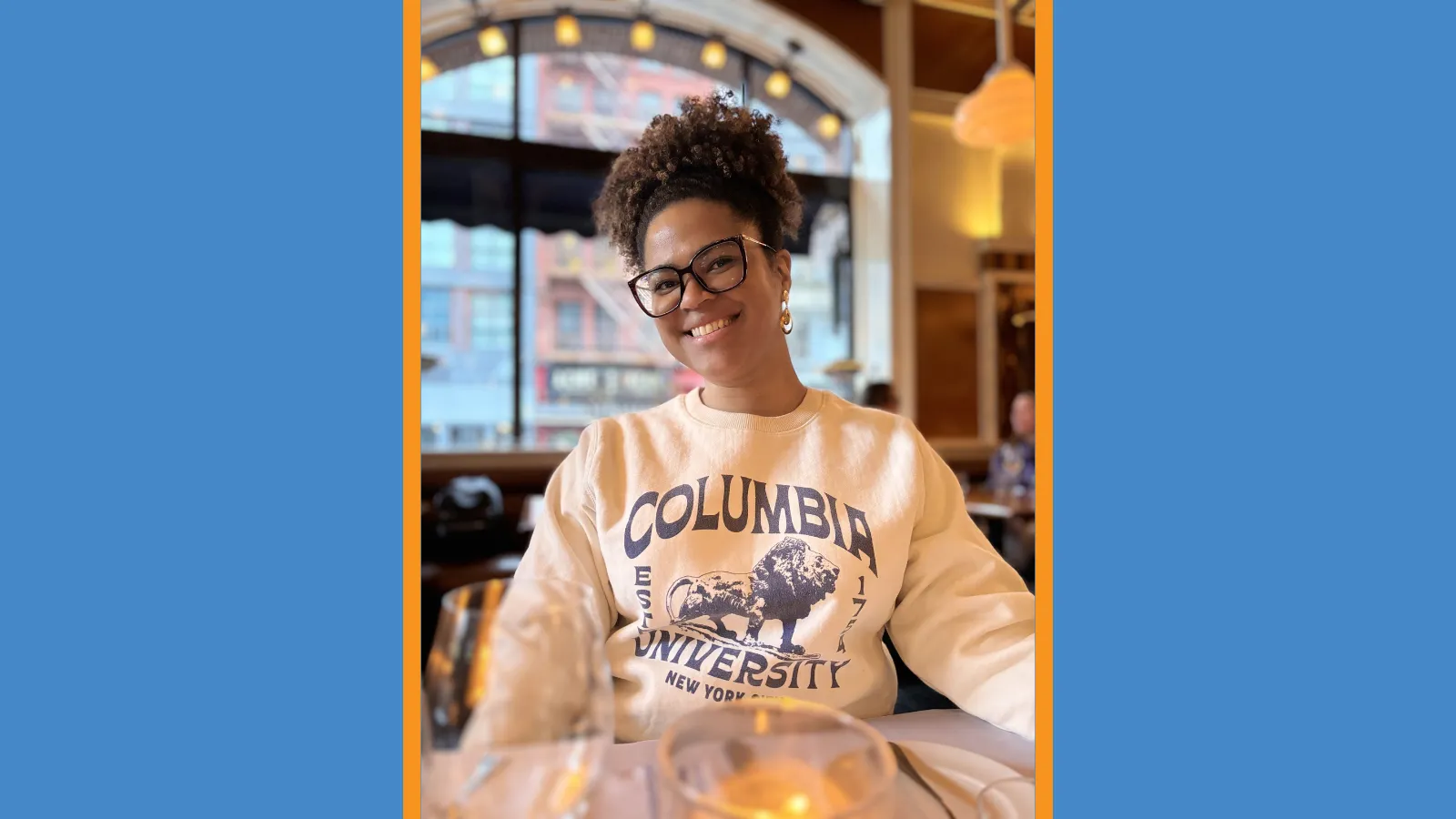 Suane Larissa Bispo dos Santos wearing a CU sweatshirt